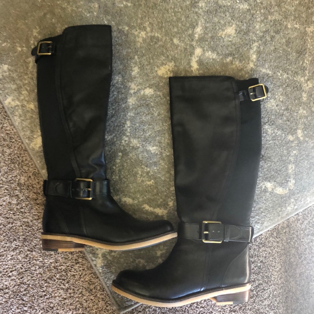 LUCKY BRAND BLACK RIDING BOOTS